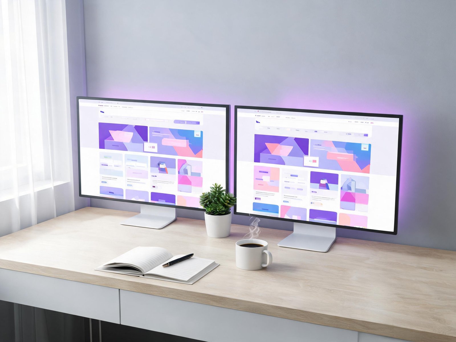 Web designer in Bucharest at work